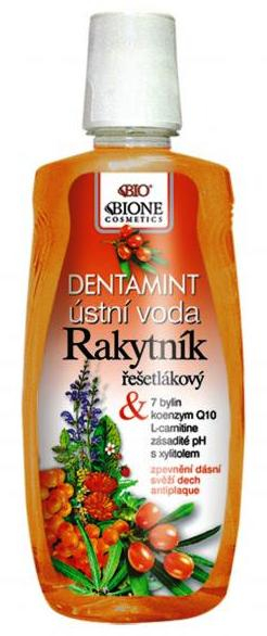 Drogerex Bione ústní voda Rakytník dentamint 500m Drogerex Bione ústní voda Rakytník dentamint 500m