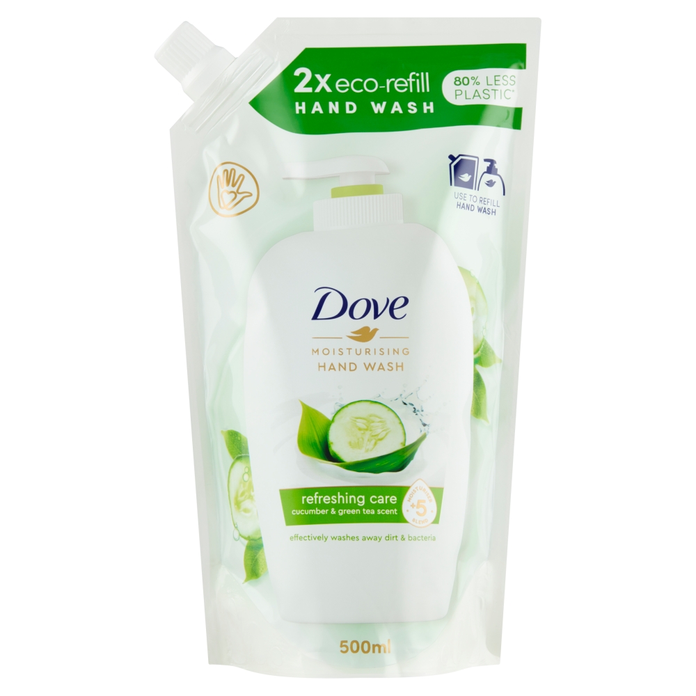 Dove tekuté mýdlo Go fresh touch okurka a zelený čaj náhradní náplň 500 ml Dove tekuté mýdlo Go fresh touch okurka a zelený čaj náhradní náplň 500 ml