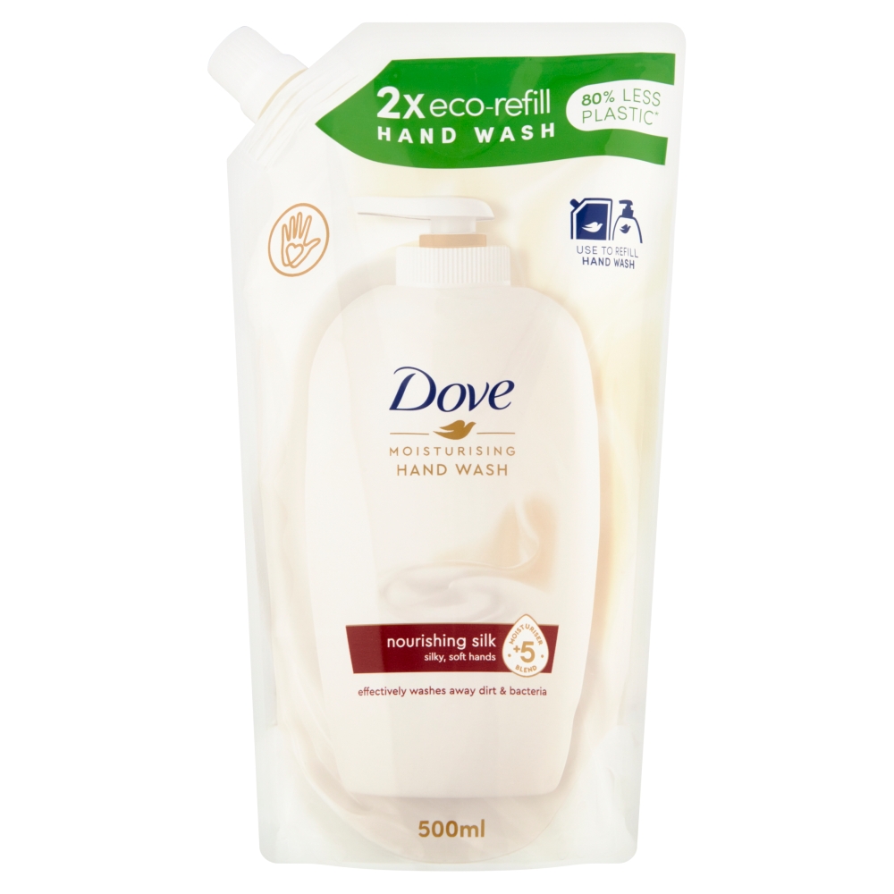 Dove tekuté mýdlo supreme fine silk krémové náhradní náplň 500 ml Dove tekuté mýdlo supreme fine silk krémové náhradní náplň 500 ml
