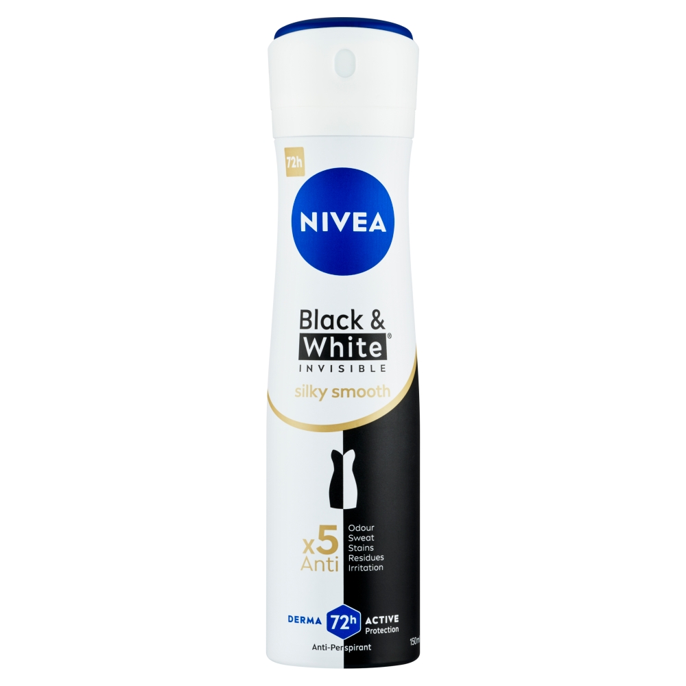 Nivea Black & White Invisible Silky Smooth deospray 150 ml Nivea Black & White Invisible Silky Smooth deospray 150 ml