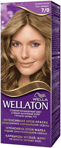 Wella Krémová barva na vlasy Wellaton 7/0 Střední blond Wella Krémová barva na vlasy Wellaton 7/0 Střední blond