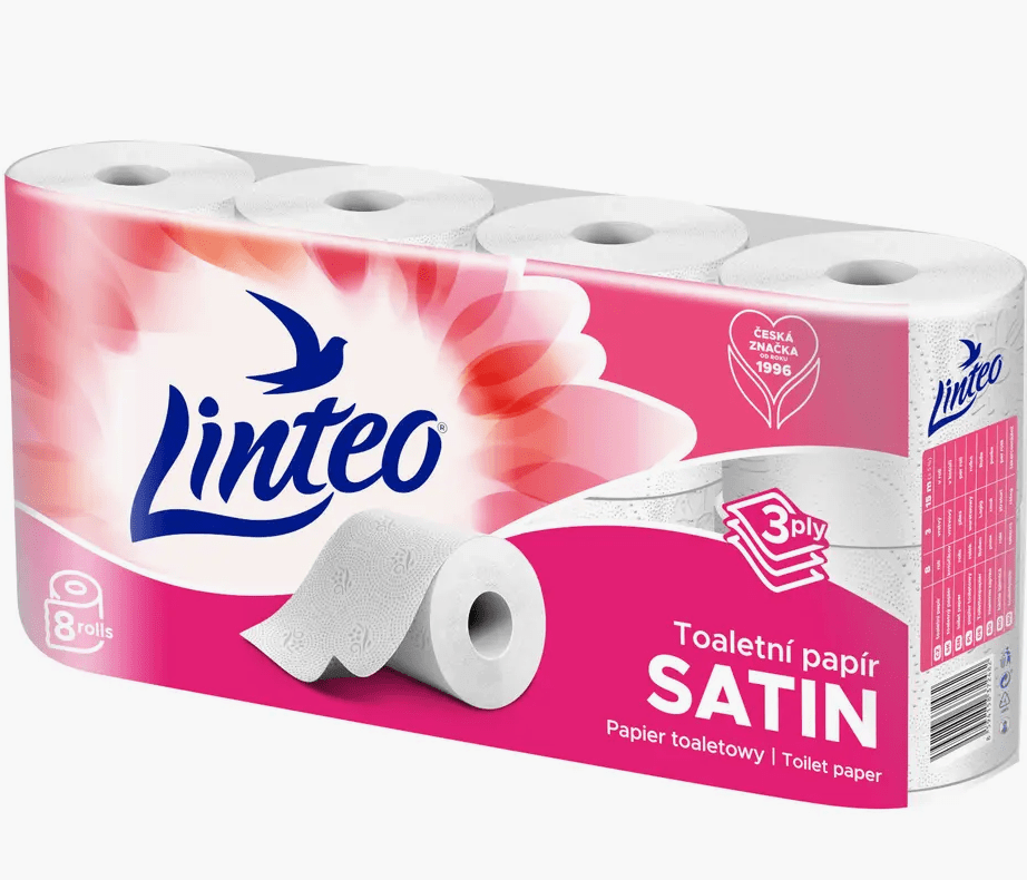 Linteo Satin 3-Vrstvý 8 ks Linteo Satin 3-Vrstvý 8 ks