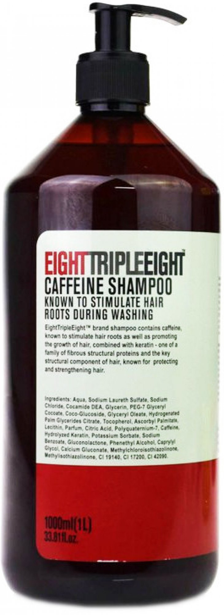 Northern Marketing Triple Eight Anglický šampon na vlasy s kofeinem 1000 ml Northern Marketing Triple Eight Anglický šampon na vlasy s kofeinem 1000 ml