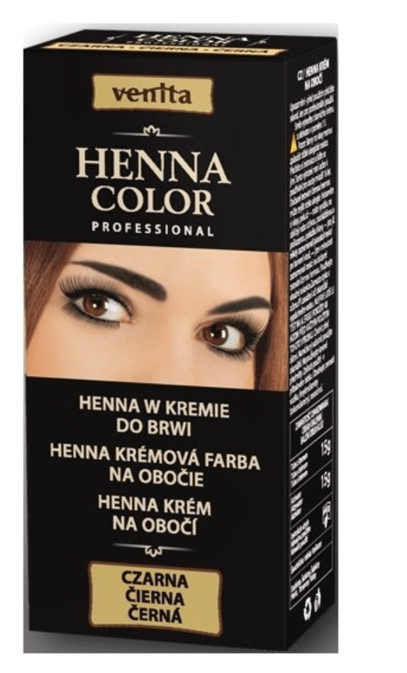 Venita Henna barva na obočí černá 15g Venita Henna barva na obočí černá 15g