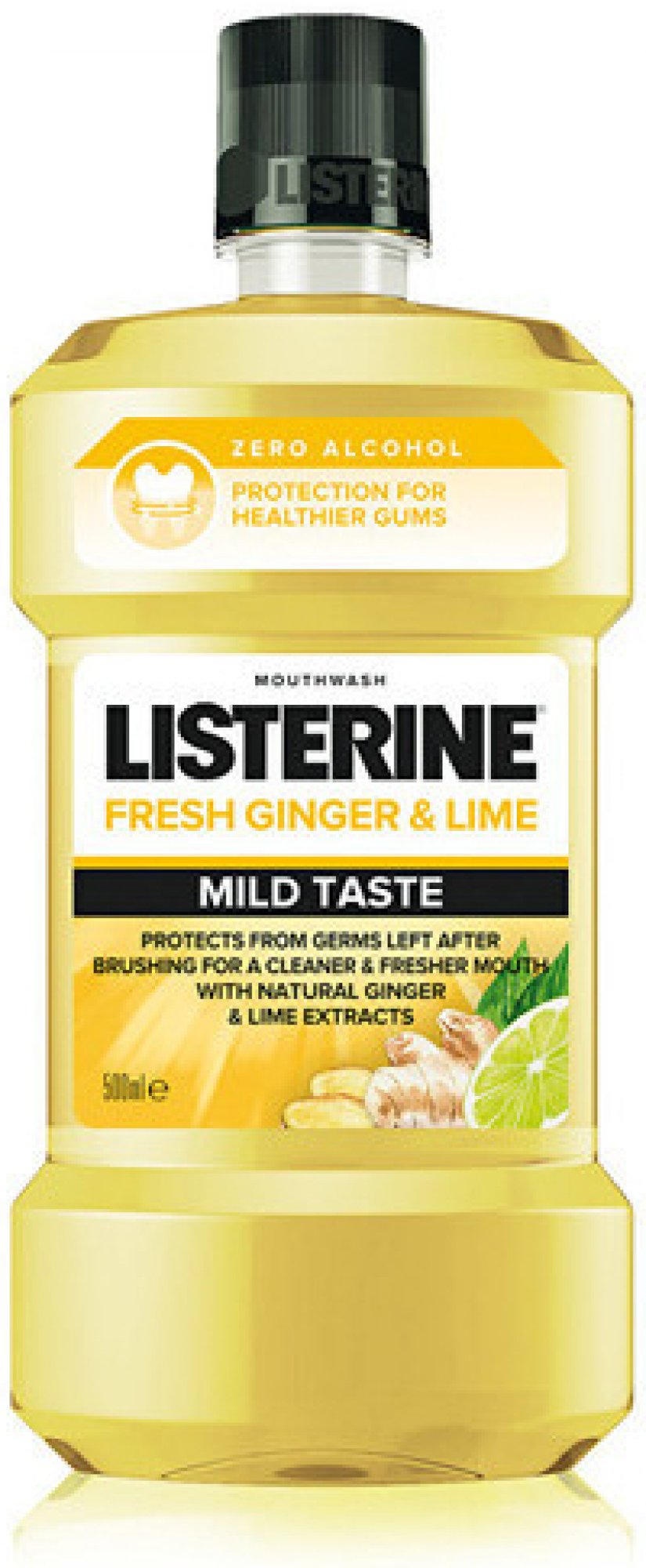 Listerine Fresh Ginger & Lime Zero Alcohol 500 ml Listerine Fresh Ginger & Lime Zero Alcohol 500 ml