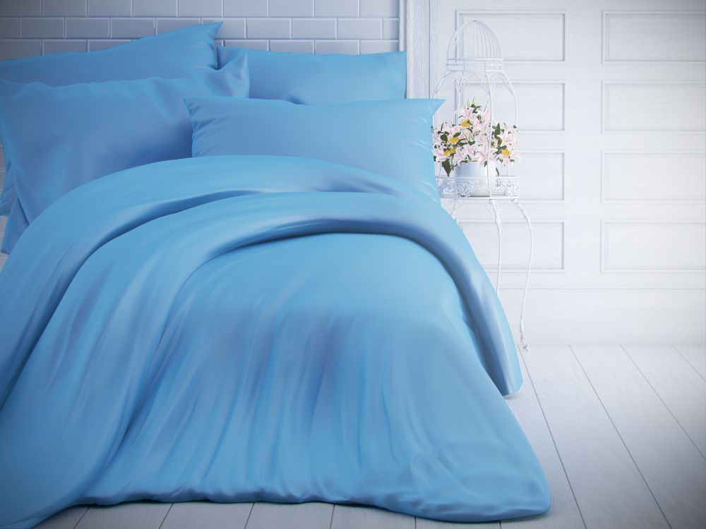 Kvalitex Jednobarevné bavlněné povlečení 140×200 + 70×90 cm – Modré Kvalitex Jednobarevné bavlněné povlečení 140×200 + 70×90 cm – Modré