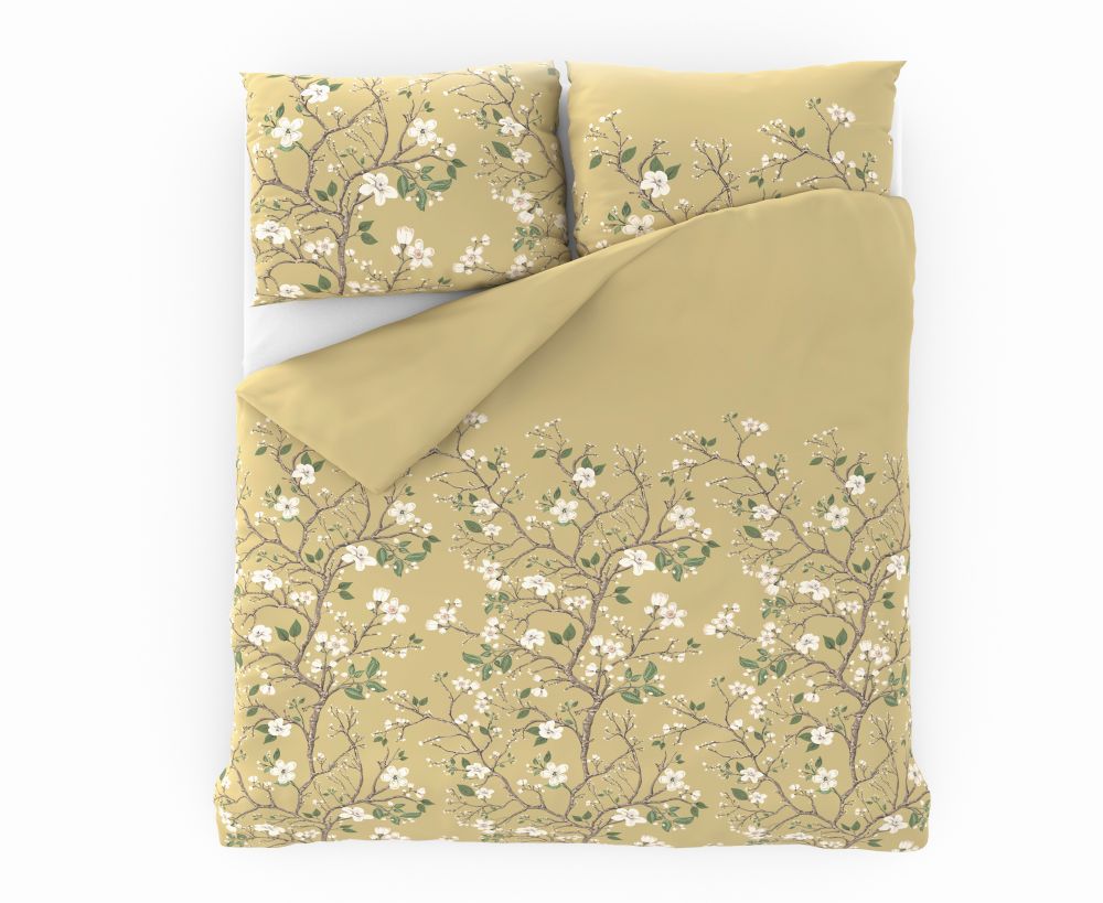 Kvalitex Saténové povlečení LUXURY COLLECTION 140x200 + 70x90 cm - JARO zlatá - Obrázek 2