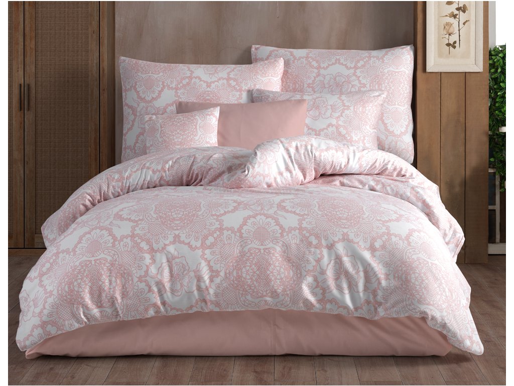 TipTrade Bavlněné povlečení 140×200 + 70×90 cm – Lisle růžové TipTrade Bavlněné povlečení 140×200 + 70×90 cm – Lisle růžové