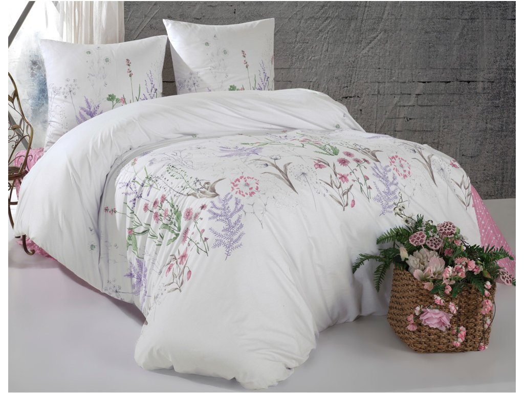 TipTrade Bavlněné povlečení 140×200 + 70×90 cm – Liva Fialkové TipTrade Bavlněné povlečení 140×200 + 70×90 cm – Liva Fialkové