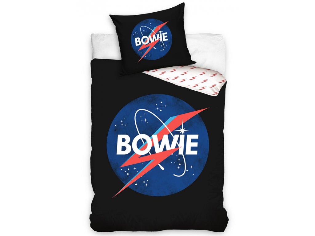 Carbotex Bavlněné povlečení 140×200 + 70×90 cm – David Bowie Blue Planet Carbotex Bavlněné povlečení 140×200 + 70×90 cm – David Bowie Blue Planet