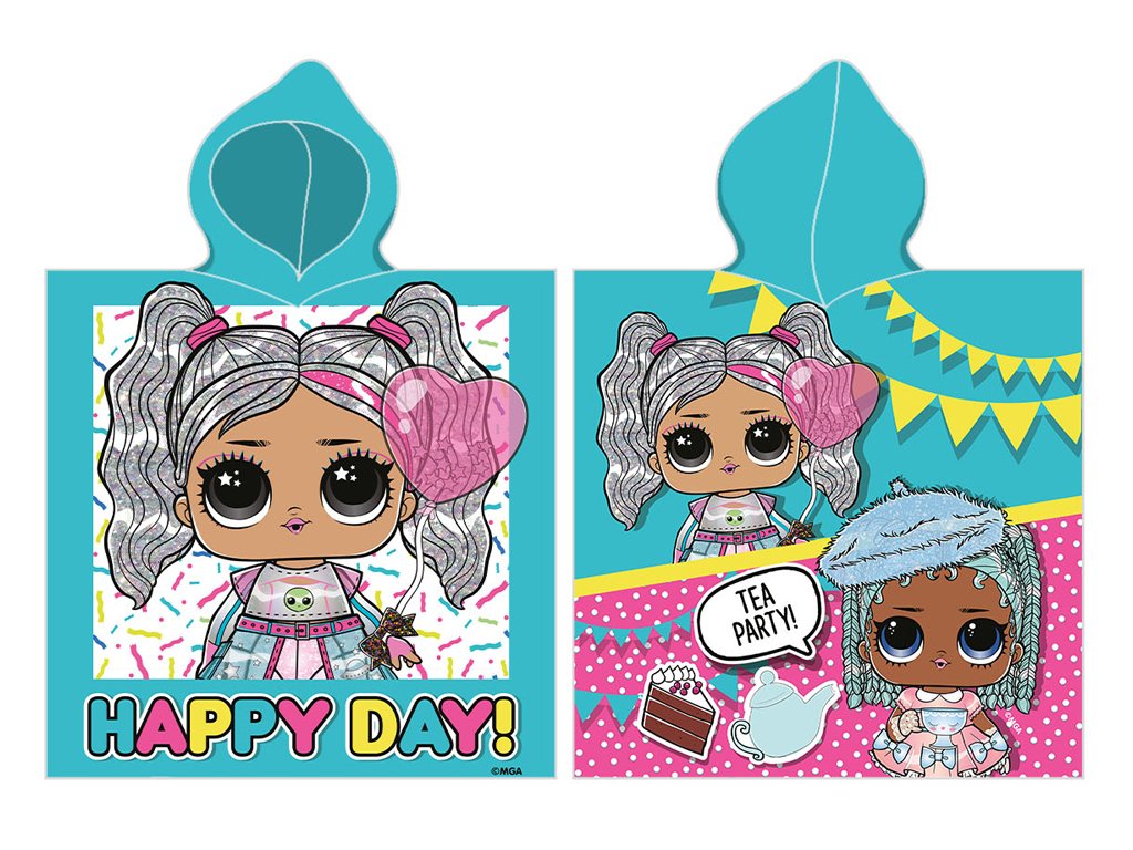 Carbotex Dětské pončo 55×110 cm – L.O.L. Surprise Happy Day Carbotex Dětské pončo 55×110 cm – L.O.L. Surprise Happy Day