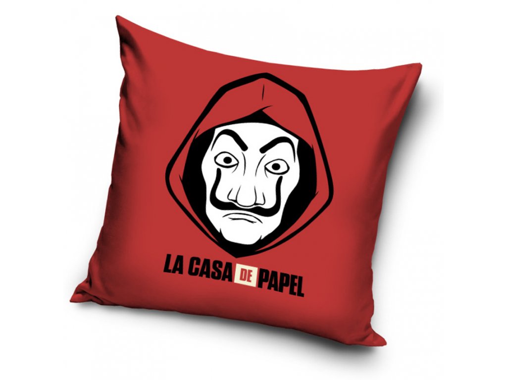 Carbotex Povlak na polštářek 40×40 cm – Papírový dům El Profesor Carbotex Povlak na polštářek 40×40 cm – Papírový dům El Profesor