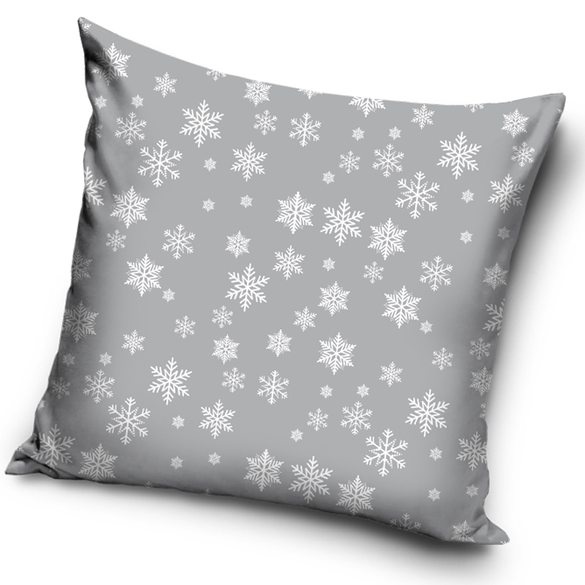 TipTrade Vánoční povlak na polštářek 40×40 cm – Vánoční vločky TipTrade Vánoční povlak na polštářek 40×40 cm – Vánoční vločky