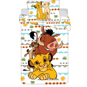 Jerry Fabrics Bavlněné povlečení 140×200 + 70×90 cm – Lví král "Africa"