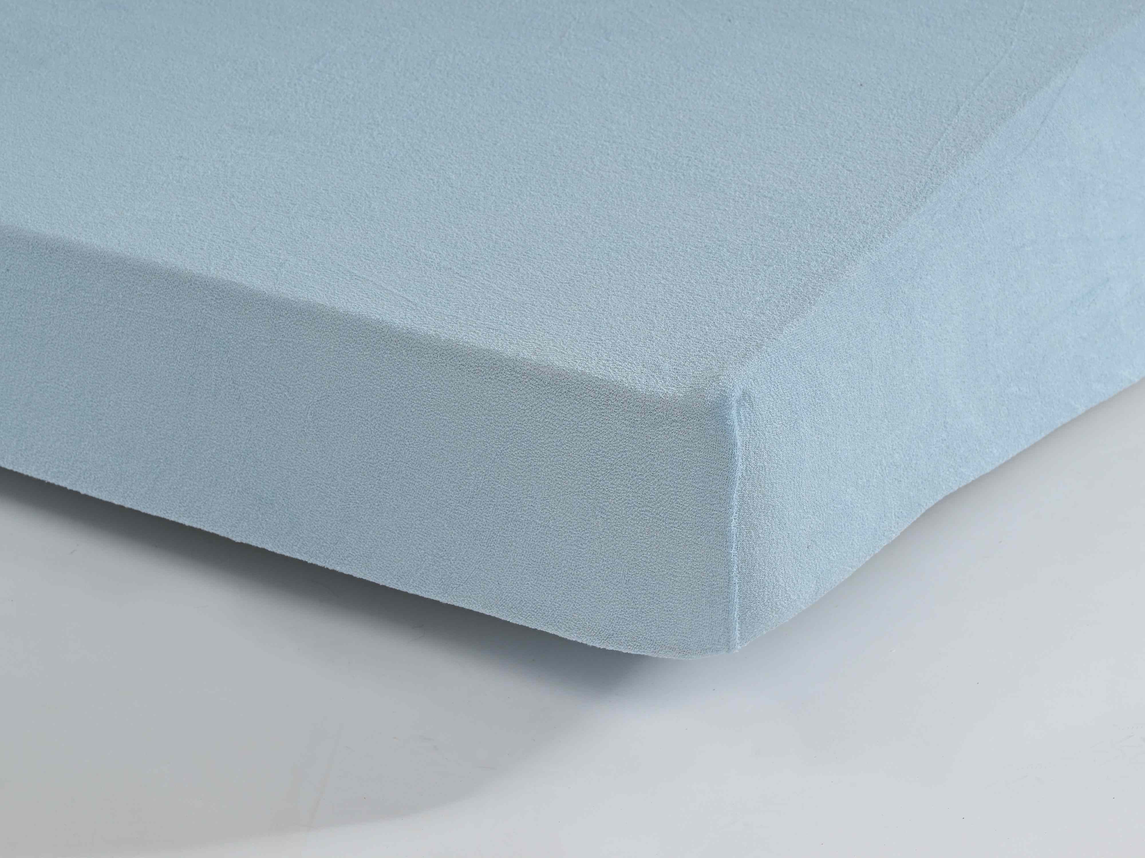 Profod Prostěradlo FROTÉ COMFORT do postýlky 60x120 cm - Modrá - Obrázek 2