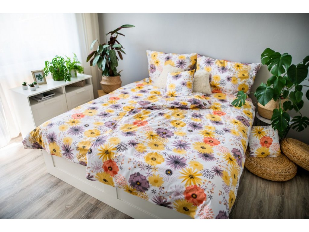 Jahu Bavlněné povlečení 140×200 + 70×90 + 40×40 cm – Daisy Jahu Bavlněné povlečení 140×200 + 70×90 + 40×40 cm – Daisy