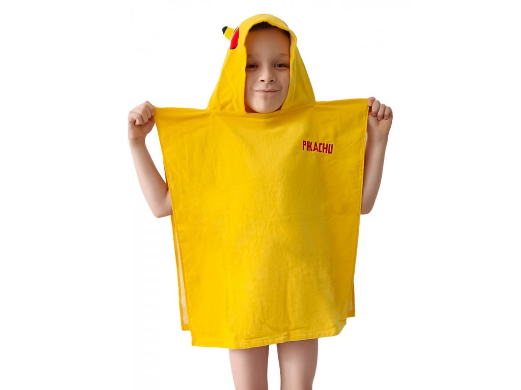 Carbotex Dětské pončo 50×115 cm – Pokémon Volím si tebe Pikachu Carbotex Dětské pončo 50×115 cm – Pokémon Volím si tebe Pikachu
