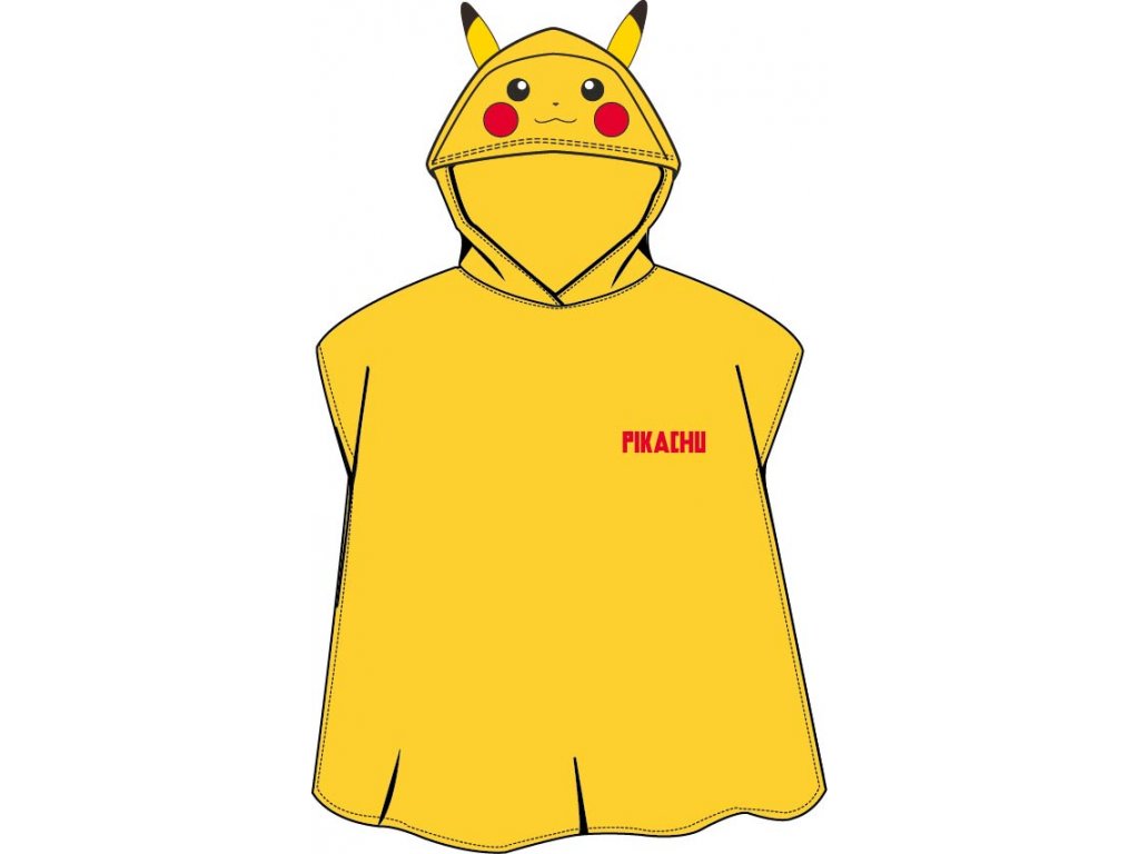 Carbotex Dětské pončo 50x115 cm - Pokémon Volím si tebe Pikachu - Obrázek 2