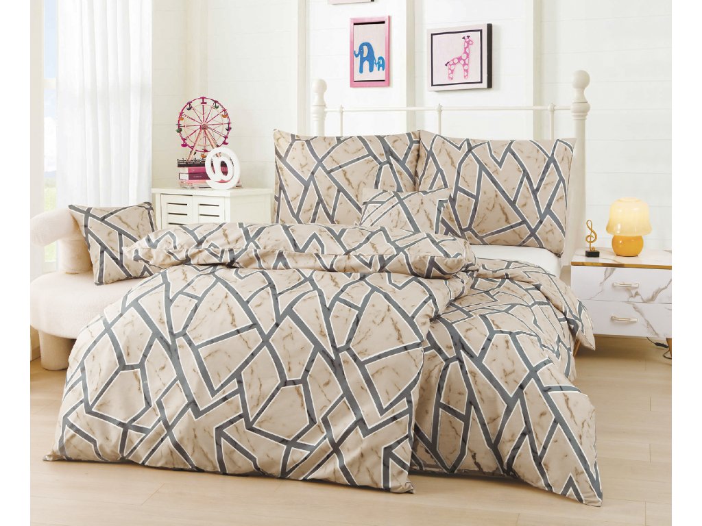 Jahu Povlečení z mikrovlákna 2x 140x200 + 2x 70x90 + 2x 45x45 cm - Marco - Obrázek 2