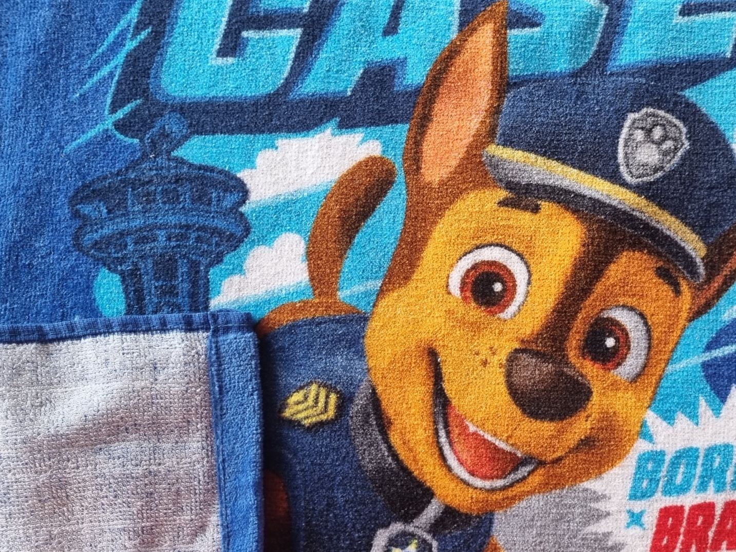 Carbotex Dětské pončo 55x110 cm - Tlapková patrola Erb tlapek - Obrázek 2