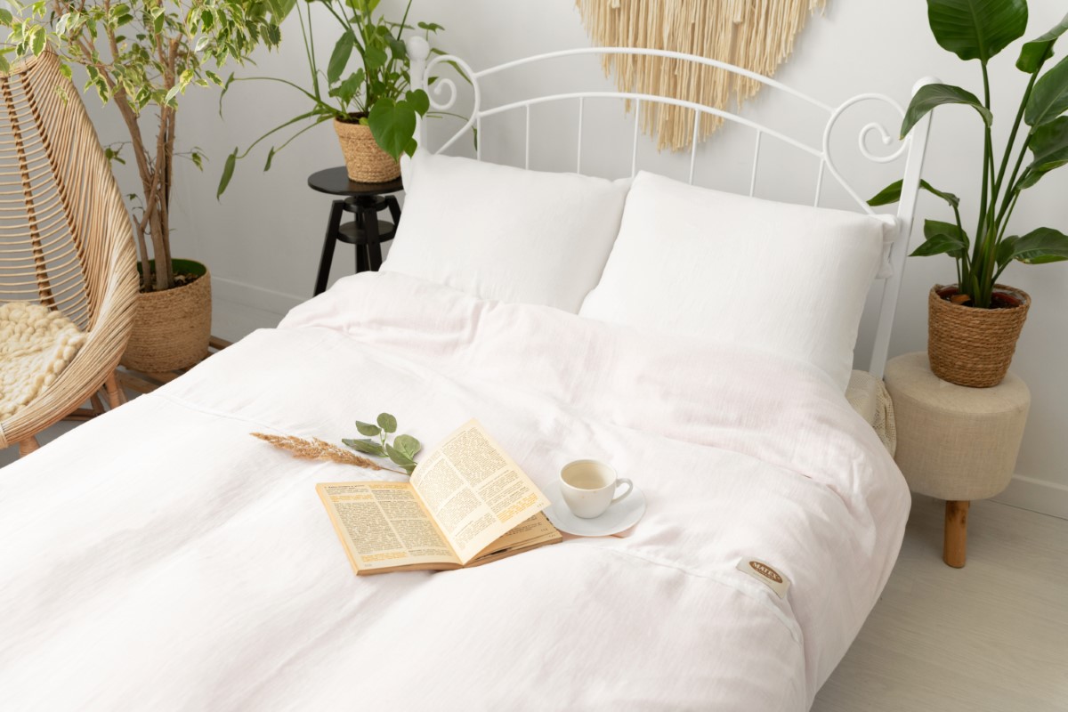 Matex Mušelínové povlečení 140×200 + 70×90 cm – Bílá Matex Mušelínové povlečení 140×200 + 70×90 cm – Bílá