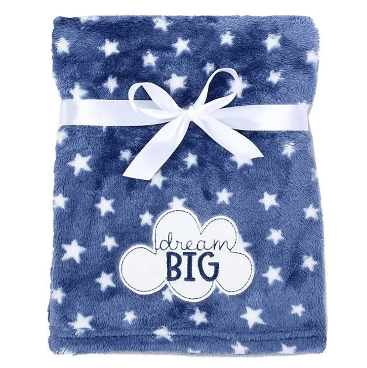 Babymatex Deka RICCO s výšivkou 75×100 cm – Tmavě modrá Obláček Babymatex Deka RICCO s výšivkou 75×100 cm – Tmavě modrá Obláček