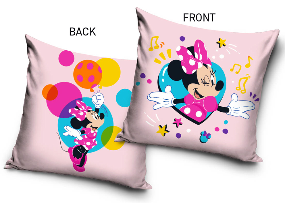 Carbotex Povlak na polštářek 40×40 cm – Minnie Barevný svět Carbotex Povlak na polštářek 40×40 cm – Minnie Barevný svět