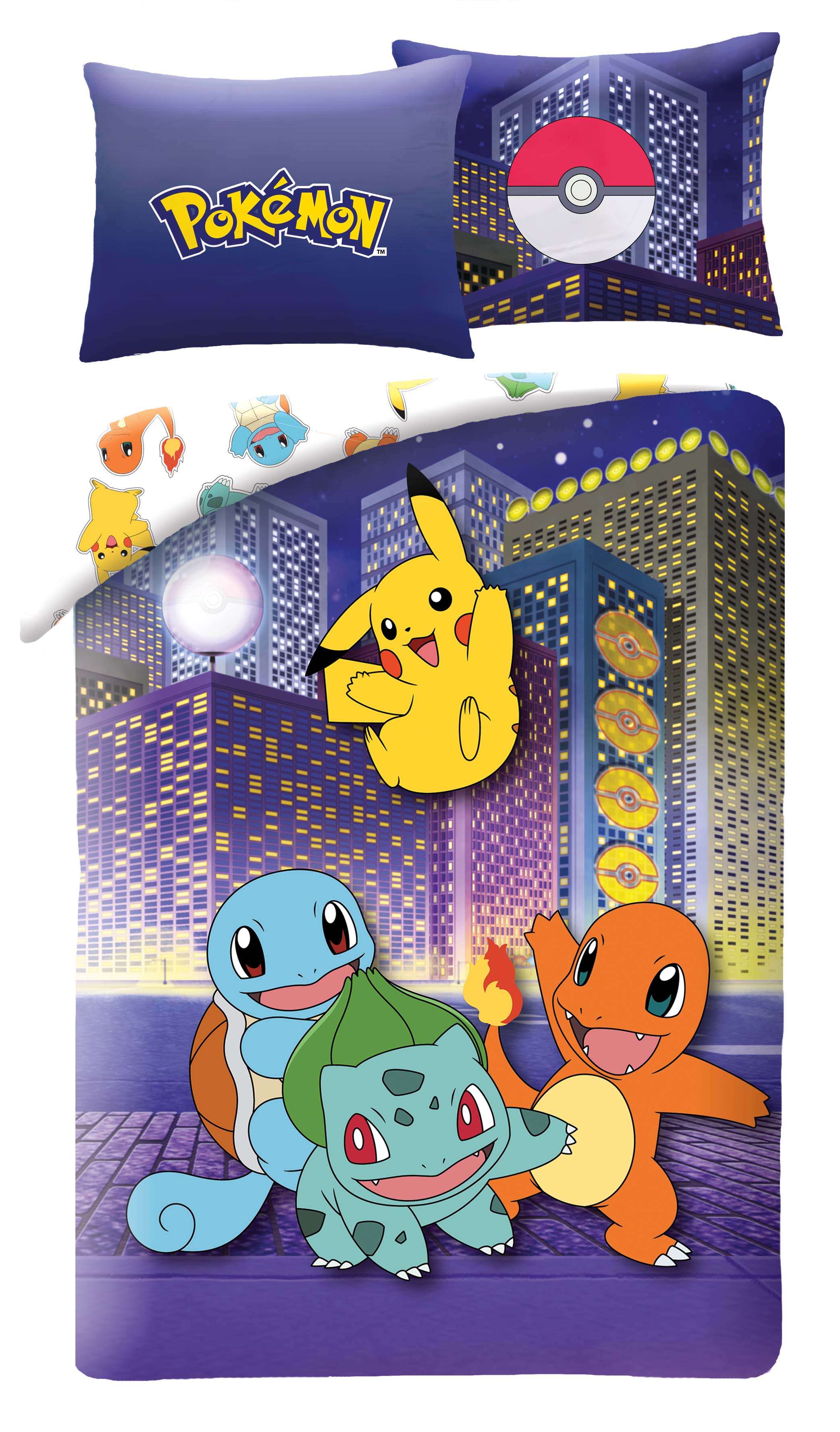 Halantex Povlečení z mikrovlákna 140×200 + 70×90 cm – Pokémon Parta Halantex Povlečení z mikrovlákna 140×200 + 70×90 cm – Pokémon Parta