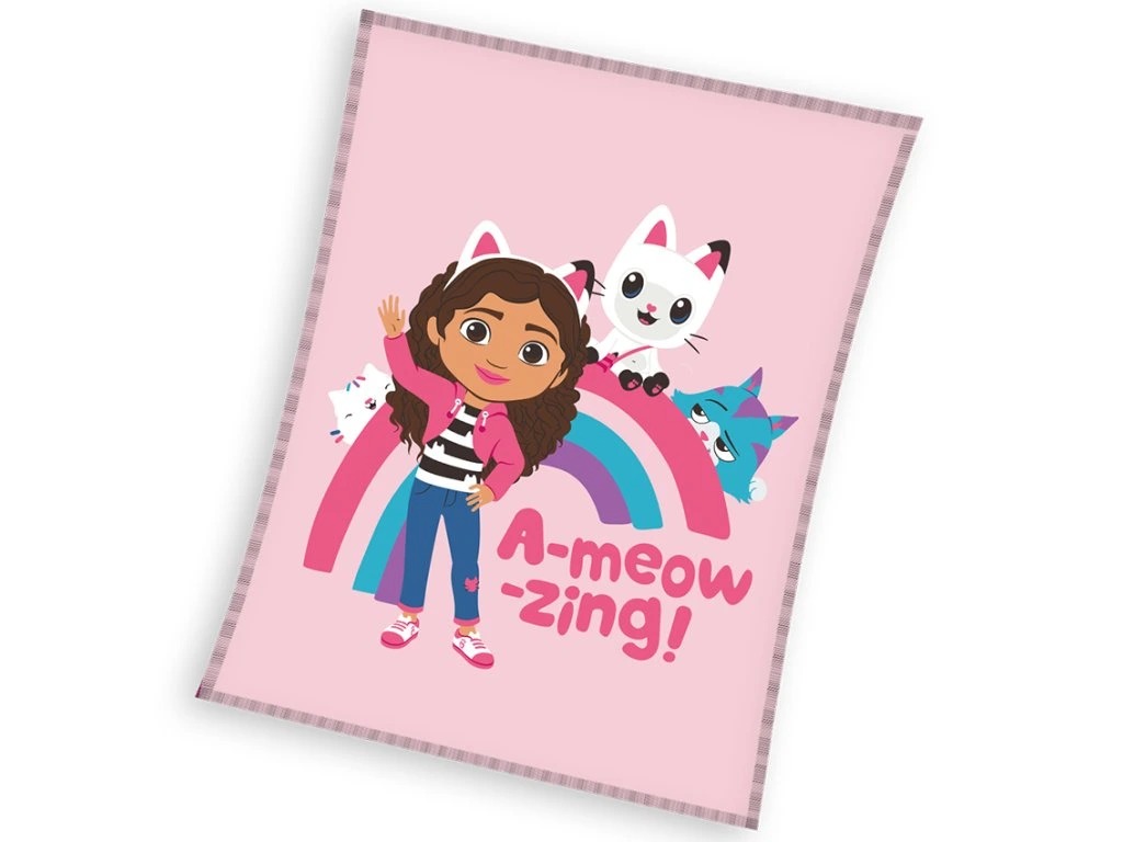 TipTrade Dětská deka mikroplyš 130×160 cm – Gábinin Kouzelný Domek TipTrade Dětská deka mikroplyš 130×160 cm – Gábinin Kouzelný Domek