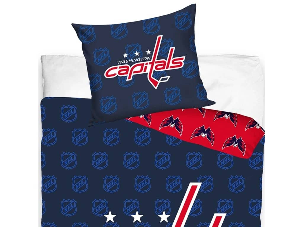 TipTrade Bavlněné povlečení 140x200 + 70x90 cm - NHL Washington Capitals Shields - Obrázek 2