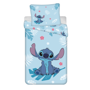 Jerry Fabrics Bavlněné povlečení 140×200 + 70×90 cm – Lilo and Stitch "Blue"