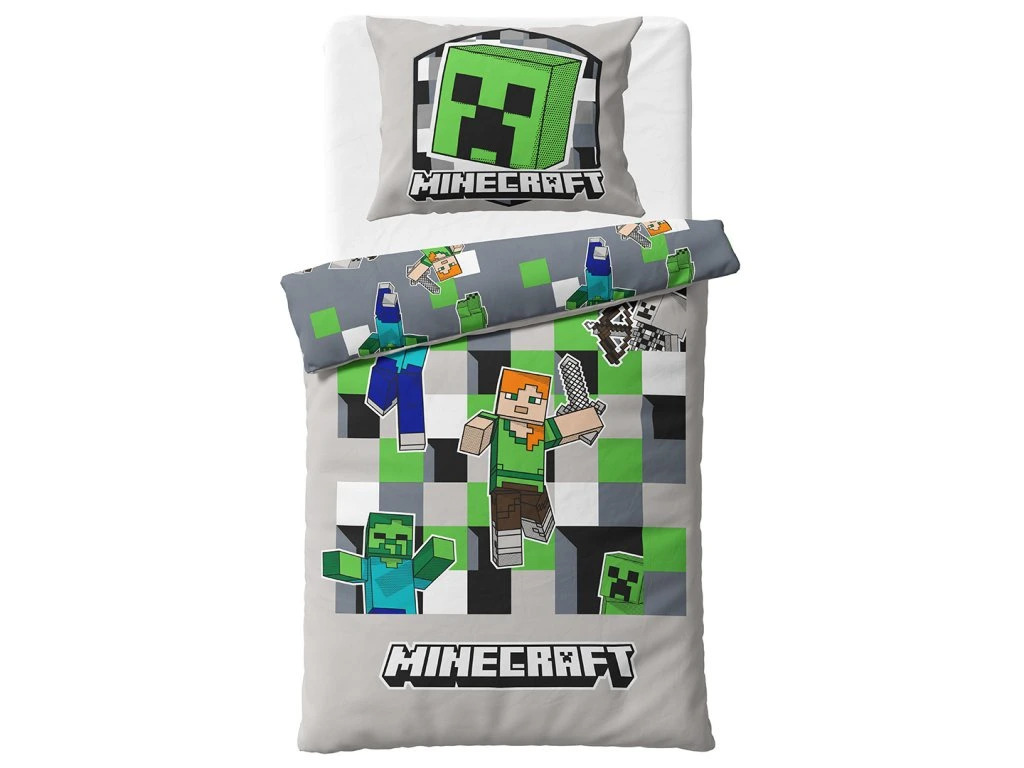 TipTrade Bavlněné povlečení 140×200 + 70×90 cm – Minecraft Objev svůj svět TipTrade Bavlněné povlečení 140×200 + 70×90 cm – Minecraft Objev svůj svět