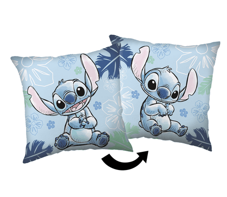 Jerry Fabrics Dekorační polštářek 40×40 cm – Lilo and Stitch "Blue" Jerry Fabrics Dekorační polštářek 40×40 cm – Lilo and Stitch "Blue"