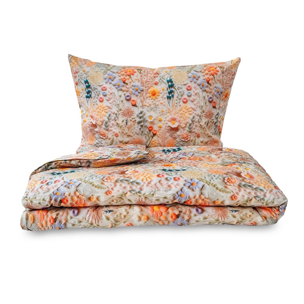 Kvalitex Bavlněné povlečení 5D 140x200 + 70x90 cm - Polní kvítí - Obrázek 2