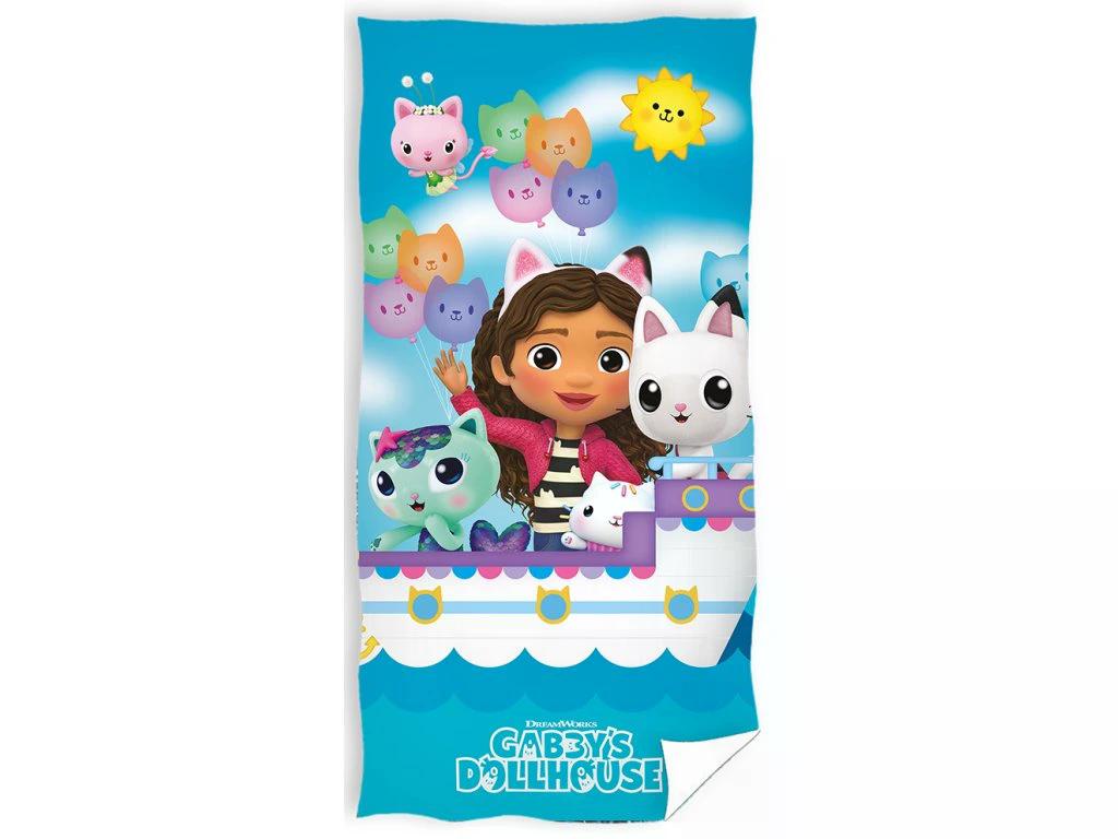 Carbotex Bavlněná froté osuška 70 x 140 cm – Gábinin Kouzelný Domek "Výlet lodí" Carbotex Bavlněná froté osuška 70 x 140 cm – Gábinin Kouzelný Domek "Výlet lodí"