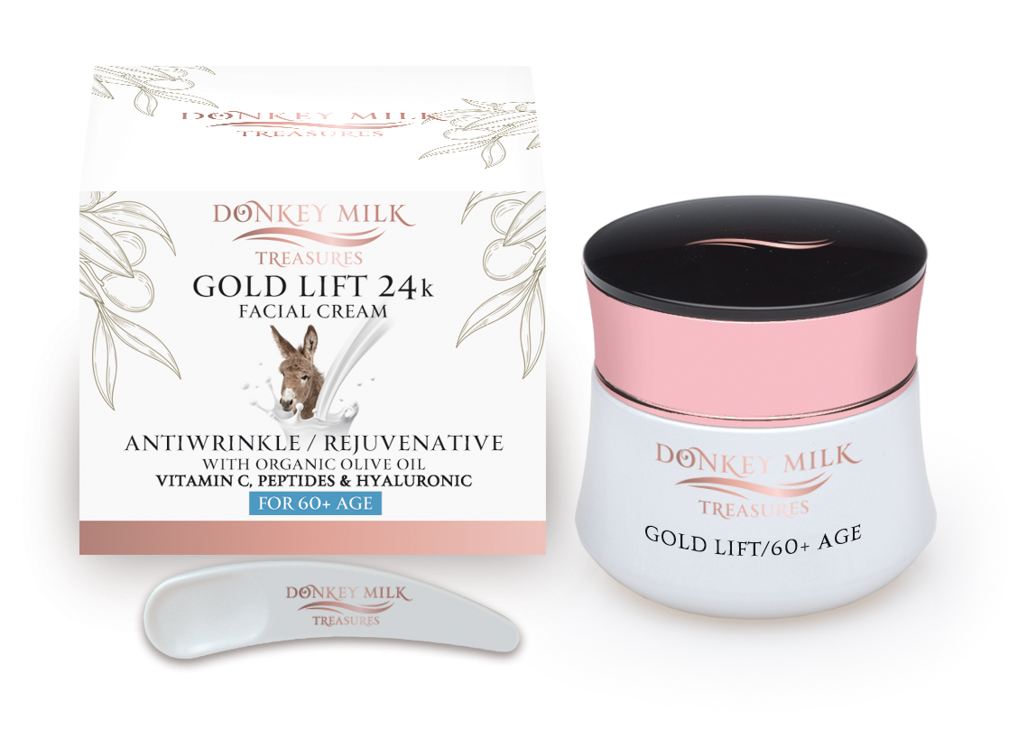 Donkey Milk Treasures Pleťový krém proti vráskám Gold Lift 24k s oslím mlékem (50ml) Donkey Milk Treasures Pleťový krém proti vráskám Gold Lift 24k s oslím mlékem (50ml)