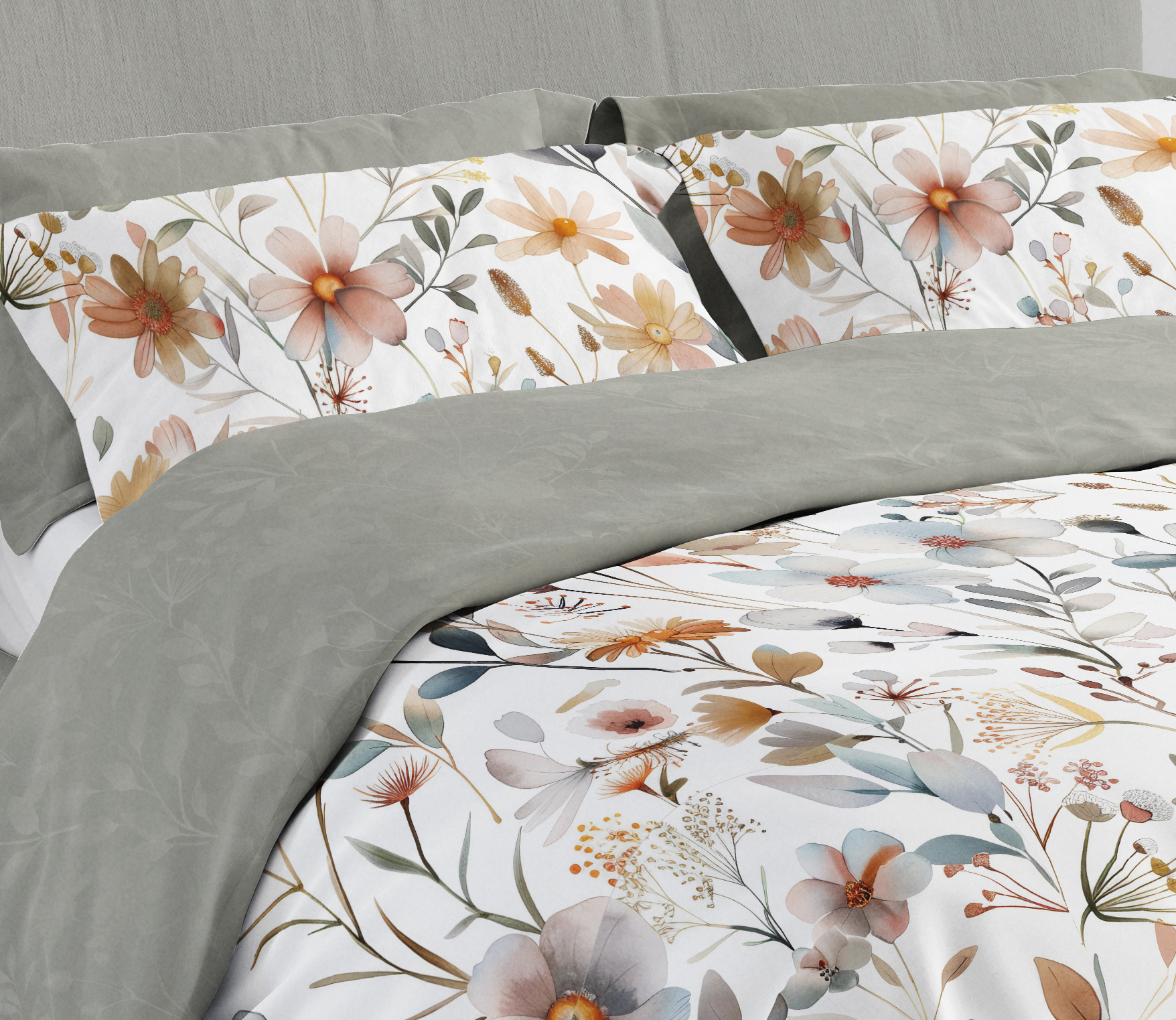 FARO Bavlněné saténové povlečení 140x200 + 70x90 cm - Boho 006 - Obrázek 2