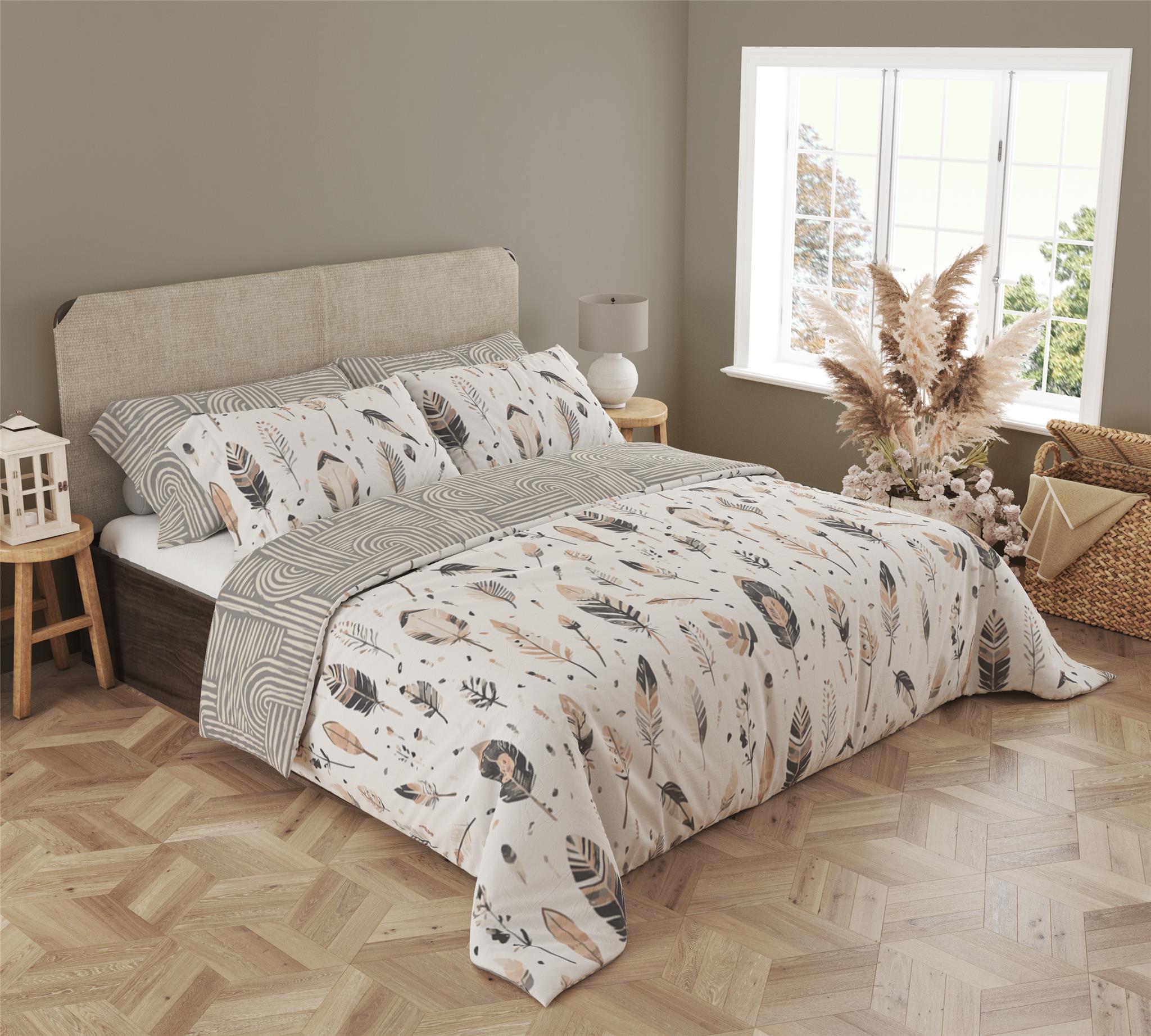 FARO Bavlněné saténové povlečení 140x200 + 70x90 cm - Boho 007 - Obrázek 2