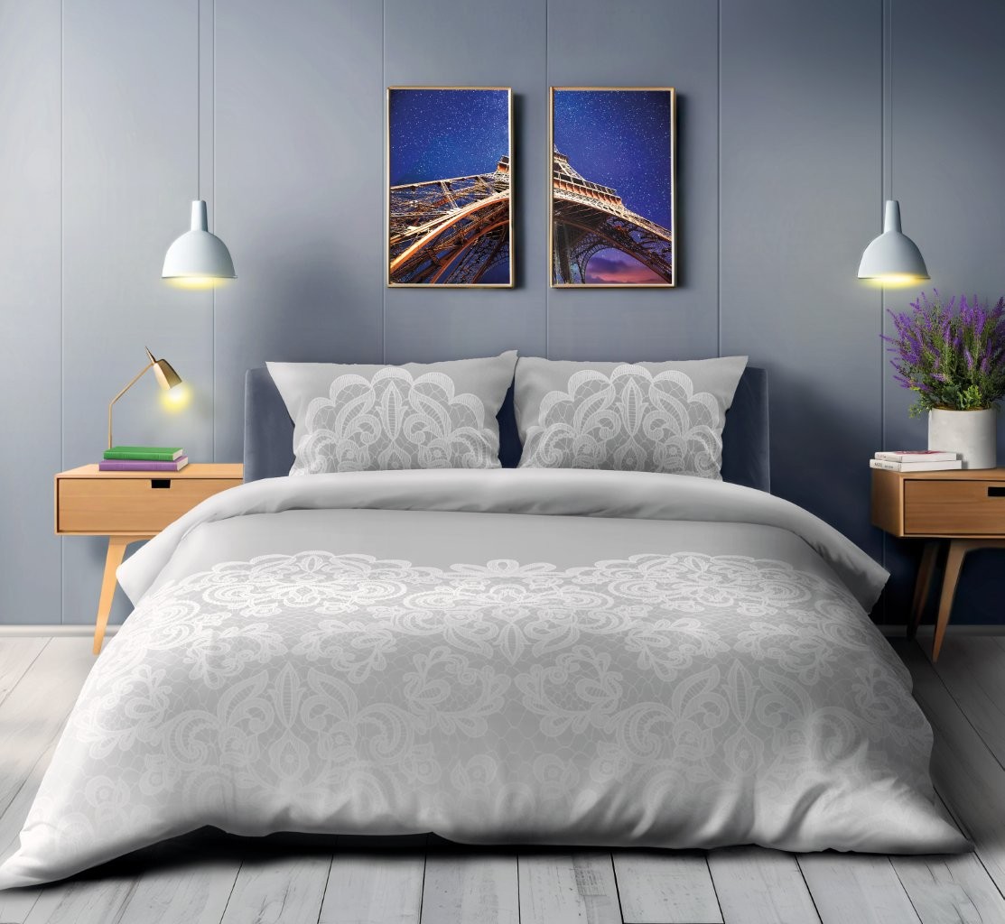 FARO Bavlněné saténové povlečení 140x200 + 70x90 cm - Piano 002 - Obrázek 2