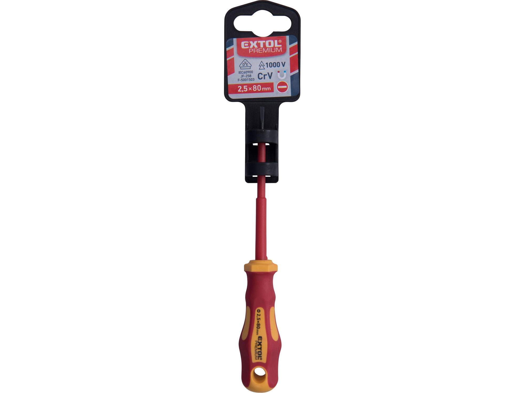 Elektrikářský šroubovák EXTOL PREMIUM VDE CrV Dostupné varianty: Elektrikářský šroubovák EXTOL PREMIUM VDE CrV|4 x 100 mm - Obrázek 2