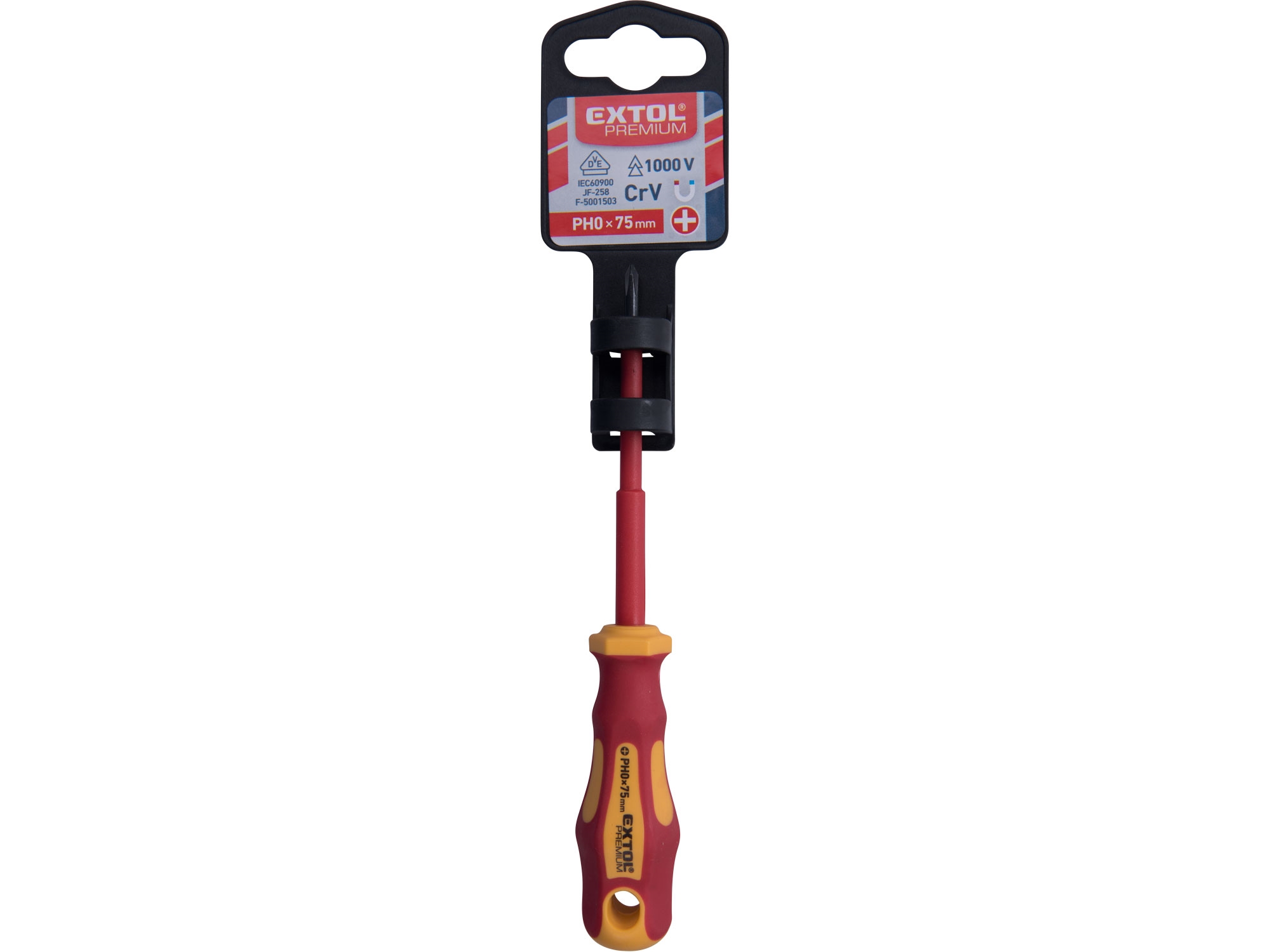 Elektrikářský křížový šroubovák PH EXTOL PREMIUM VDE CrV Dostupné varianty: Elektrikářský křížový šroubovák PH EXTOL PREMIUM VDE CrV|2 x 200 mm - Obrázek 2