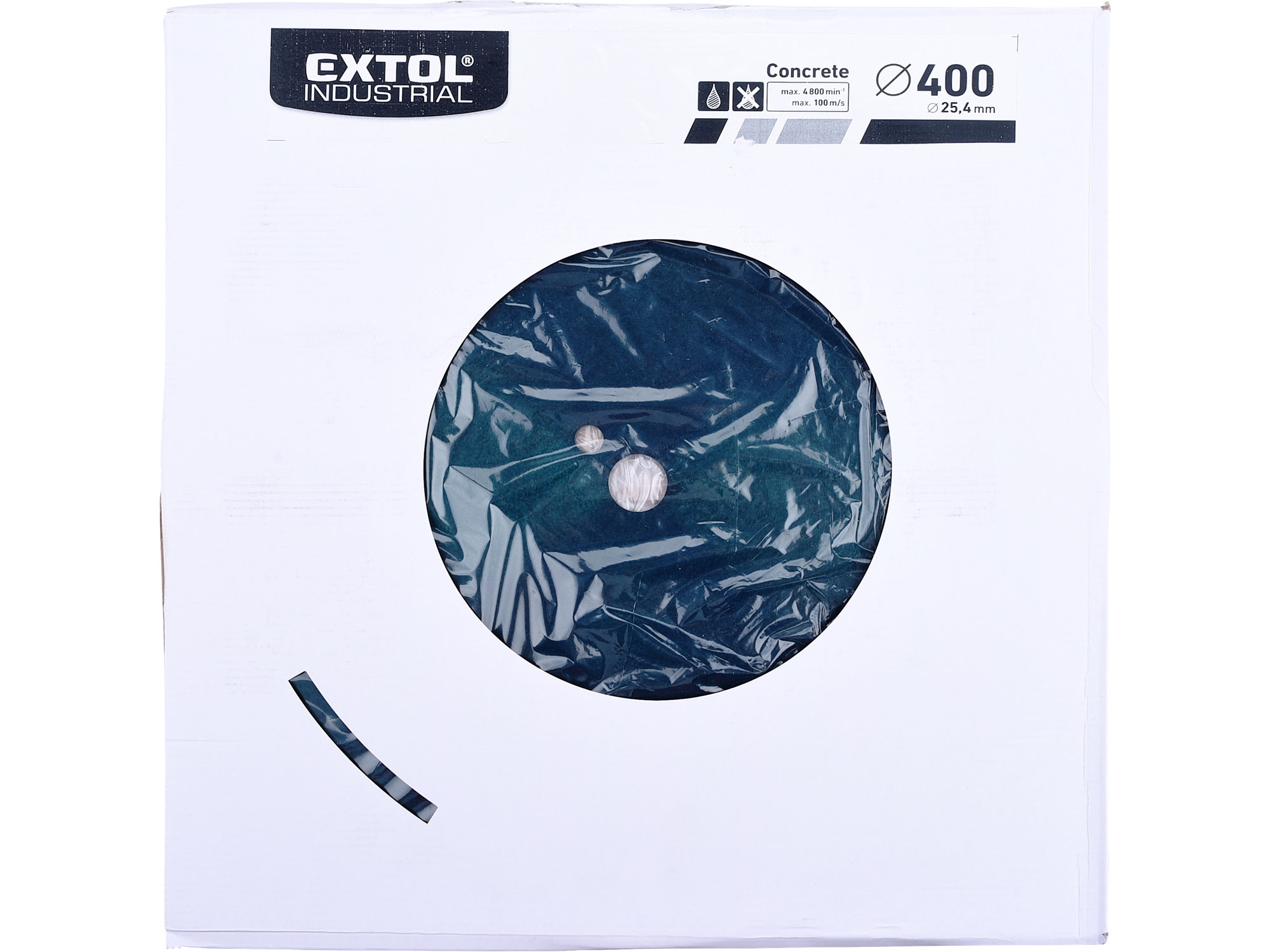 Diamantový segmentový kotouč na suché/mokré řezání EXTOL INDUSTRIAL BETON ø 400x25,4 mm - Obrázek 2