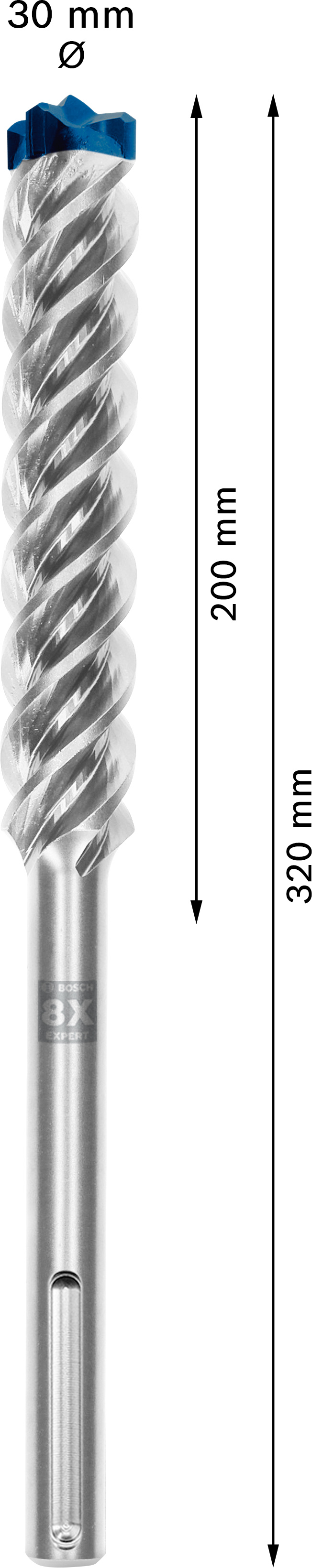 Vrták do betonu SDS MAX-8X Bosch EXPERT Dostupné varianty: Vrták do betonu SDS MAX-8X Bosch EXPERT 30x200x320 mm Vrták do betonu SDS MAX-8X Bosch EXPERT Dostupné varianty: Vrták do betonu SDS MAX-8X Bosch EXPERT 30x200x320 mm