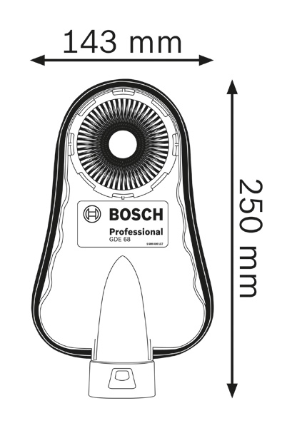 Příslušenství k odsávání Bosch GDE 68 - Obrázek 2