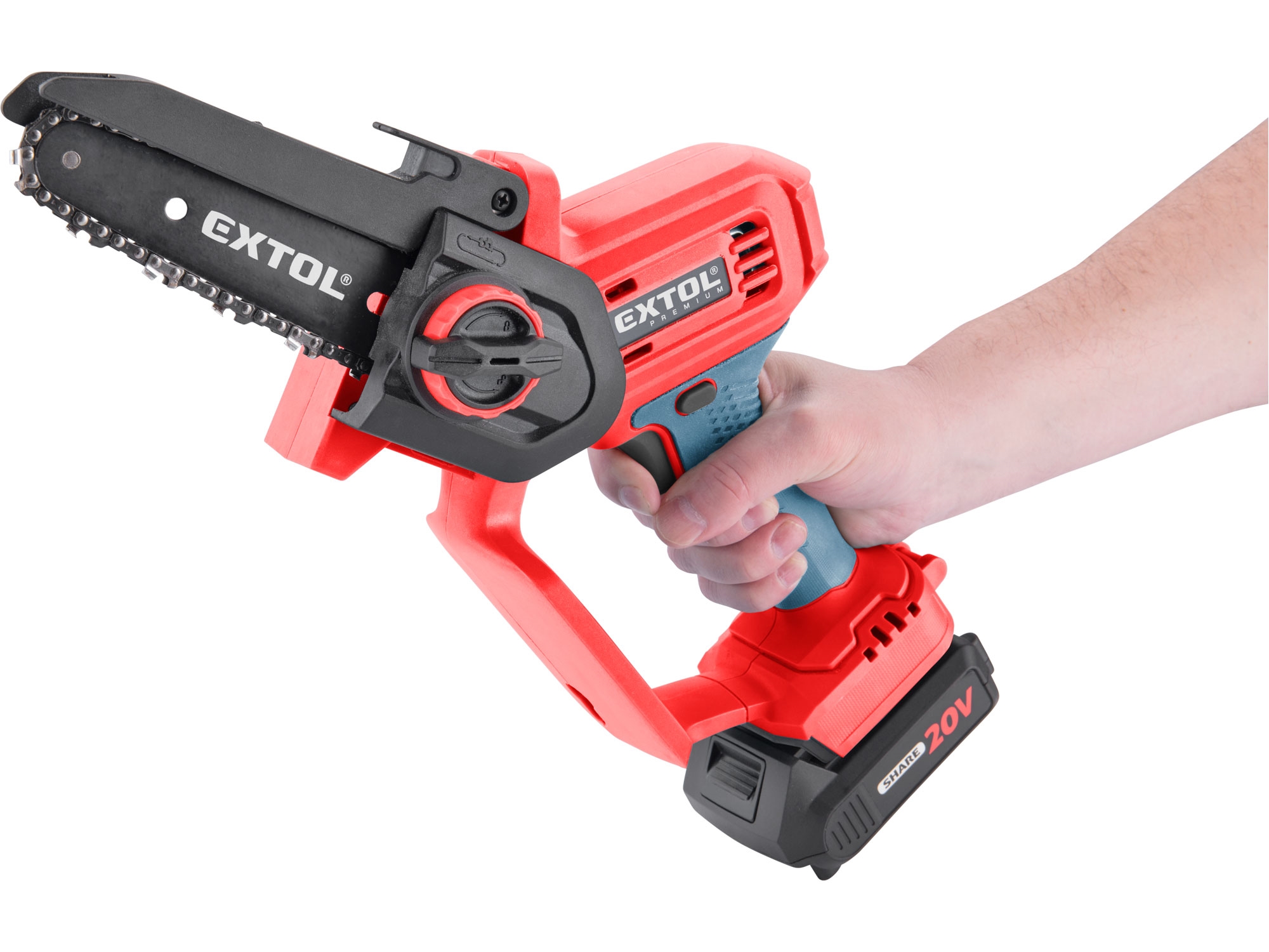 Aku řetězová pila EXTOL PREMIUM 20V 8891922 - Obrázek 2