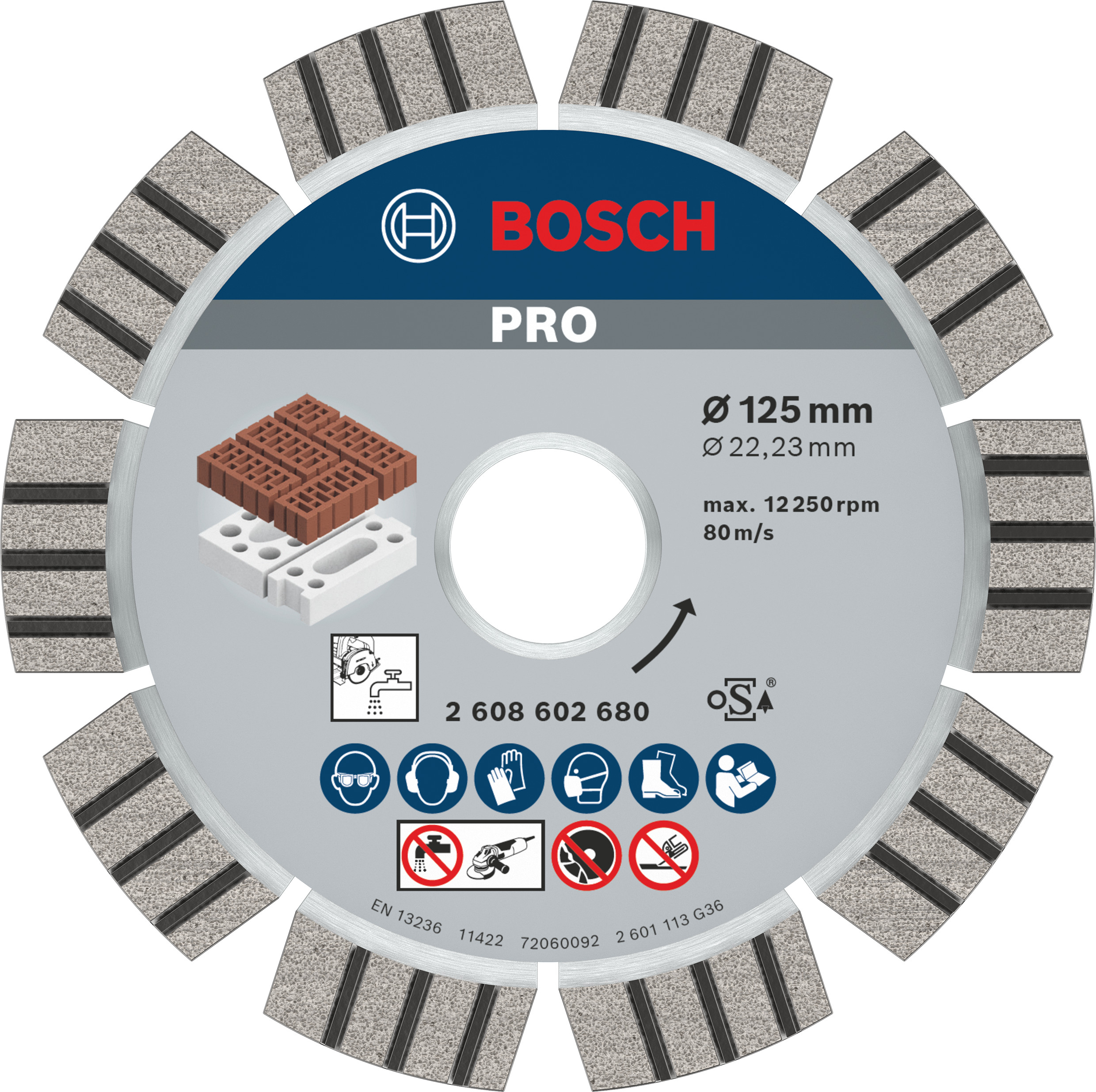 Diamantový kotouč Bosch PRO Abrasive 125 mm Diamantový kotouč Bosch PRO Abrasive 125 mm