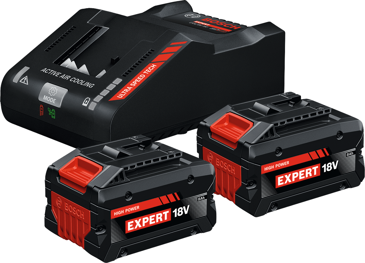 Startovací sada Bosch EXPERT 2x EXBA18V-8 Ah + EXAL18V-160 Startovací sada Bosch EXPERT 2x EXBA18V-8 Ah + EXAL18V-160