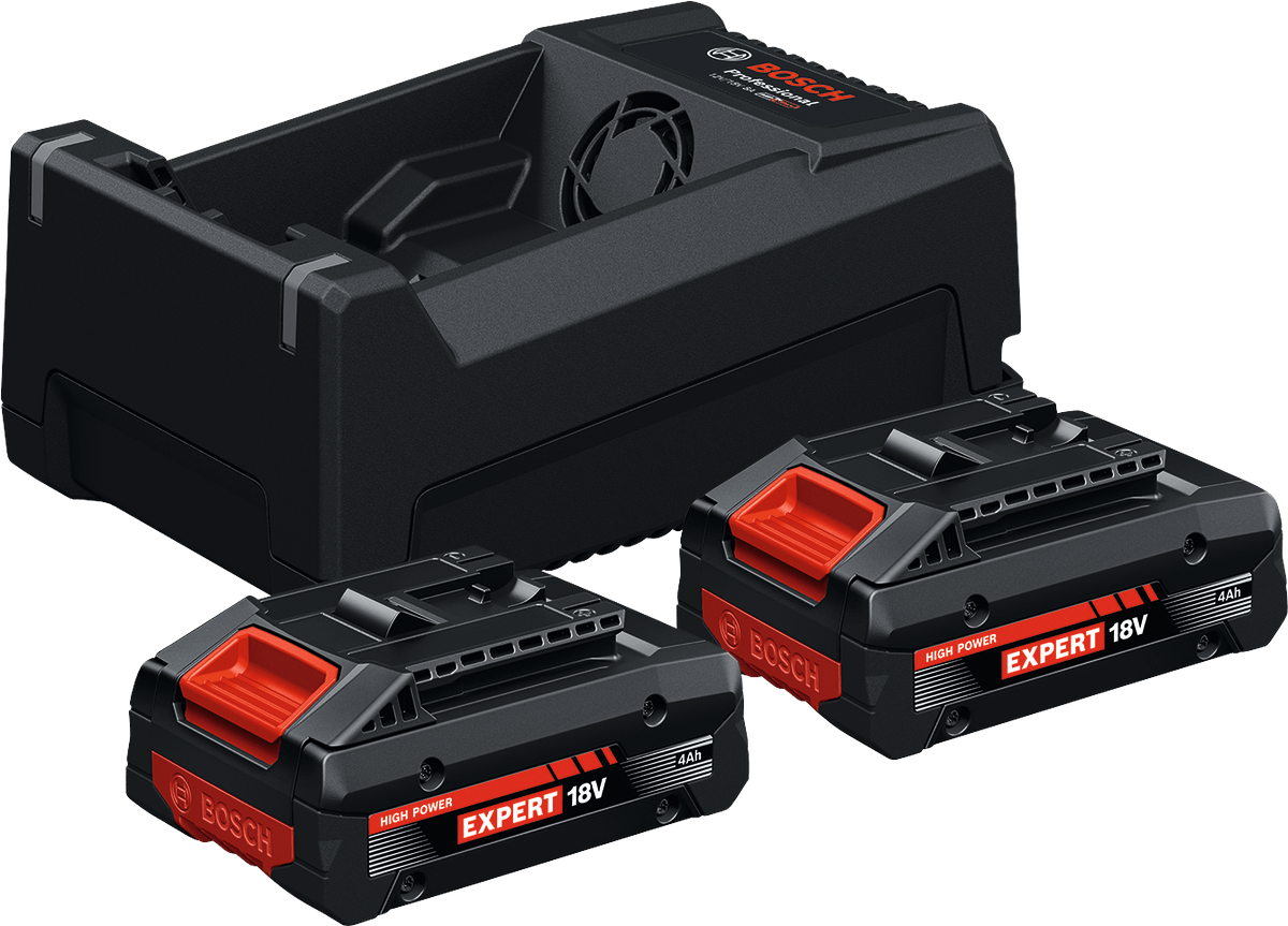 Startovací sada Bosch EXPERT 2x EXBA18V-4 Ah + GAL18/12V-80 Startovací sada Bosch EXPERT 2x EXBA18V-4 Ah + GAL18/12V-80
