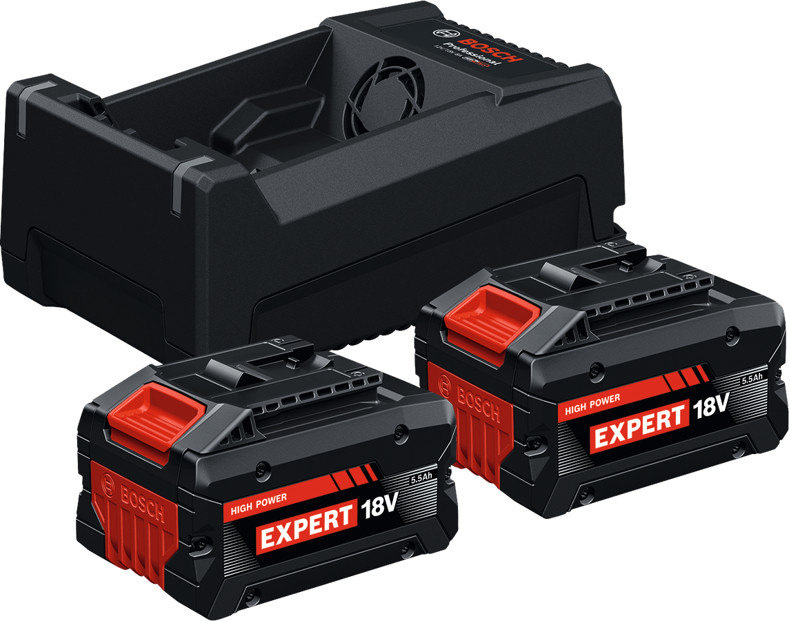 Startovací sada Bosch EXPERT 2x EXBA18V-5,5 Ah + GAL 18/12V-80 Startovací sada Bosch EXPERT 2x EXBA18V-5,5 Ah + GAL 18/12V-80