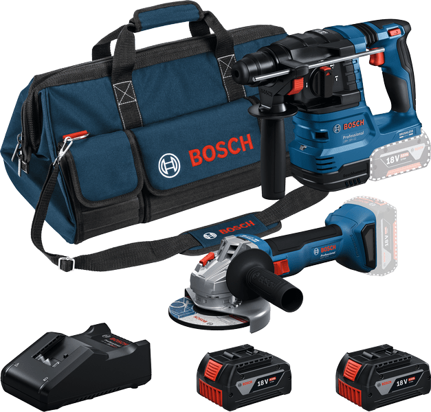 Aku set nářadí Bosch GWS 18V-8 + GBH 185- Li + 2×4 Ah Aku set nářadí Bosch GWS 18V-8 + GBH 185- Li + 2×4 Ah